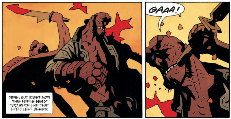 Illustration for article titled Mike Mignola puts his signature creation to rest in Hellboy In Hell #10